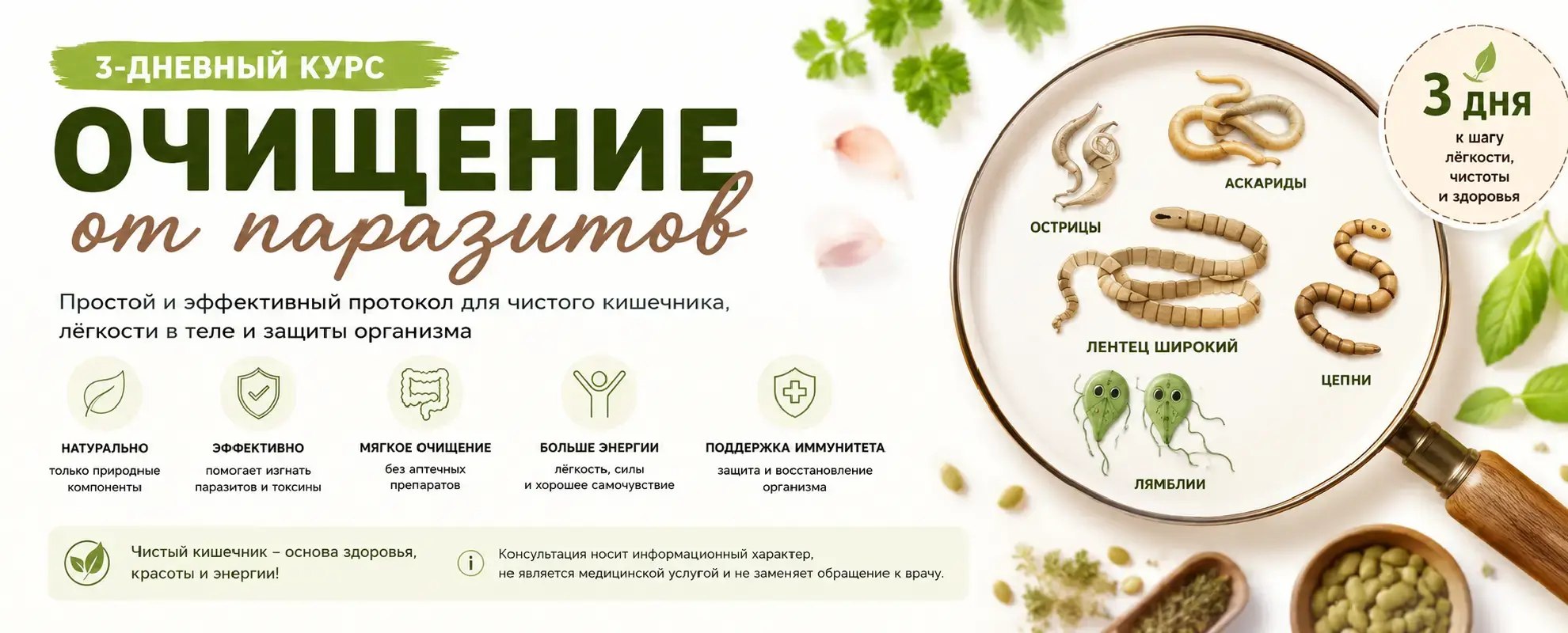 Базовый — Очищение от паразитов